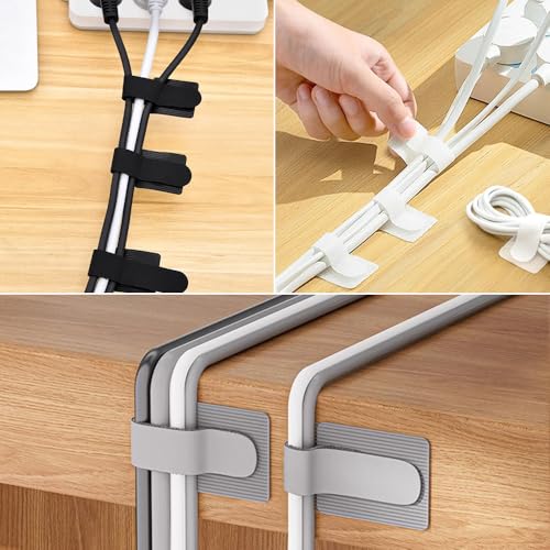 Cord Organizer Cable Management Under Desk for Home Office (45 Count)