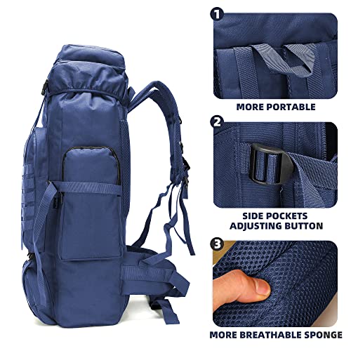 70L Camping Hiking Military Tactical Backpack Outdoor Water