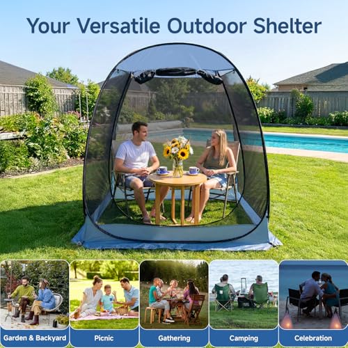 6x6 FT Pop Up Screen Tent