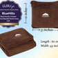 Premium Soft Travel Blanket Pillow Air Plane Essentials
