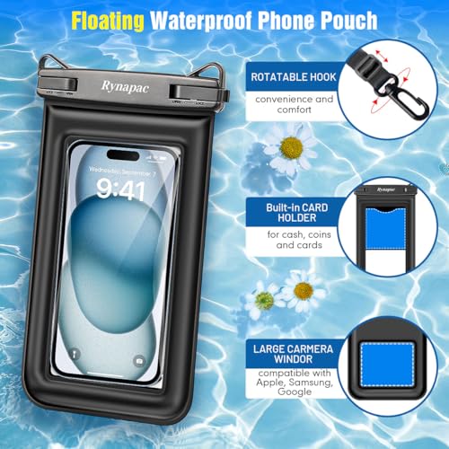 Waterproof Phone Pouch Floating [Up to 8.5''] (2 Count)