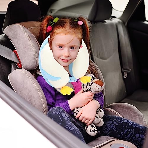 Cartoon Headrest & Neck Pillow for Kids Boys & Girls