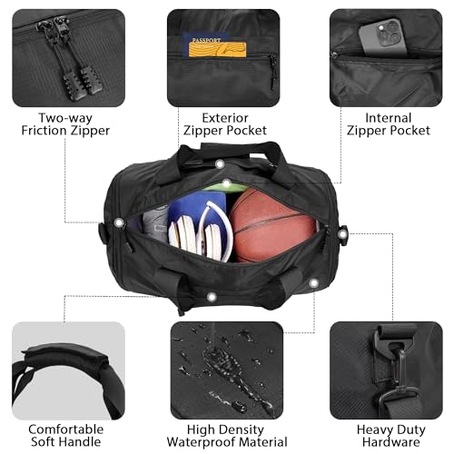 Gym Bags for Men & Expandable Canvas Duffle Bag
