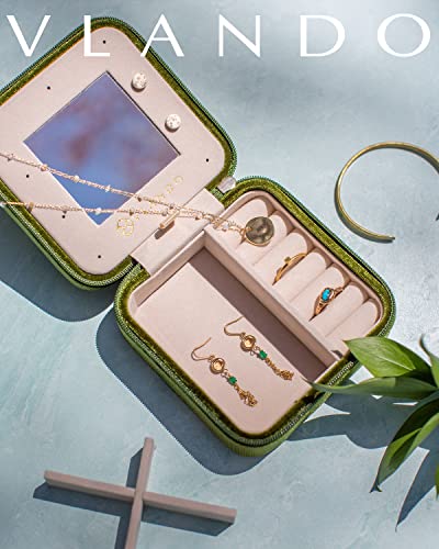 Plush Velvet Travel Jewelry Case