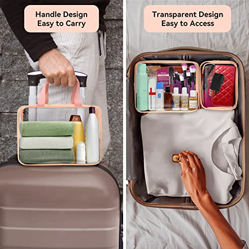 10 PCS Clear Travel Bags for Toiletries (10 Count)