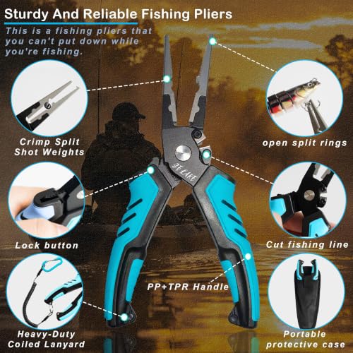7 PCS Fishing Pliers Tool Kit