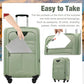 Softside Luggage Set Softshell Lightweight 3 Piece Spinner Suitcase (3 Count)