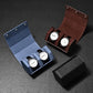 2 Slot Watch Box Blue Hexagonal