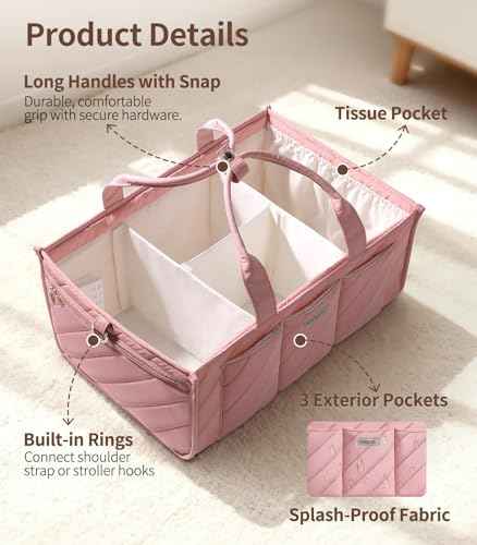 Extra Large Diaper Caddy Organizer