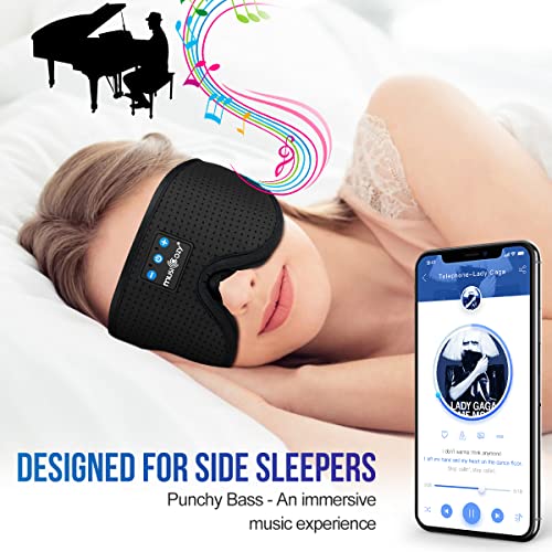 3D Sleep Headphones Bluetooth 5.4 Breathable Sleep Eye Mask