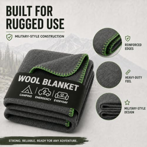 JMR Wool Camping Blanket 10 (10 Count)
