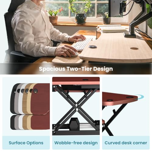 PowerPro 48 Inch Electric Standing Desk Converter