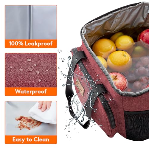 Large Lunch Bag (Burgundy / Large(15L))