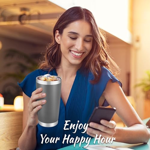 20 oz Tumblers Bulk Stainless Steel Tumbler with Lid (12 Count)