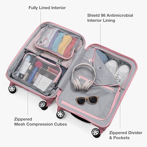 Pagosa Hardshell Expandable Luggage with Spinner Wheels