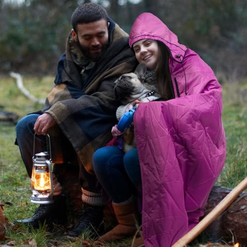 Large Waterproof Outdoor Blanket Thick Fleece 80" x 58"
