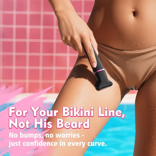 3-in-1 Bikini Trimmer for Women, Razors for Shaving, Body Shaver
