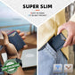 Men Slim Leather Wallet Metal Case Money Clip