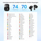 Offline AI Translator Earbuds M3 Language Translator Device Translation Earbuds Real Time Support 144 Languages No Subscription Required