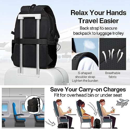 Large Expandable Travel Laptop Backpack