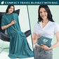 Travel Blanket Airplane Compact with Bag