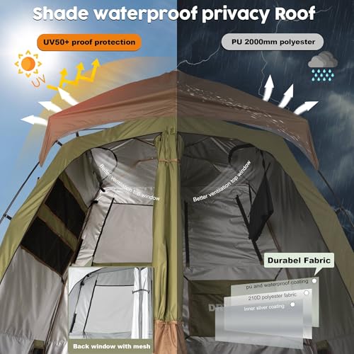 Portable Camping Shower Tent Deluxe Changing Room Easy Set Up Privacy Shelter