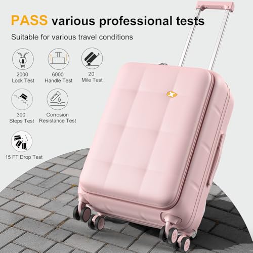 24 Inch Expandable Checked Luggage Hard Shell Suitcase