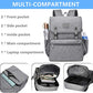 Laptop Backpack Men Women Vintage Backpack Bookbag College Backpacks Stylish Backpack Grey Fits 15.6 Inch Laptop