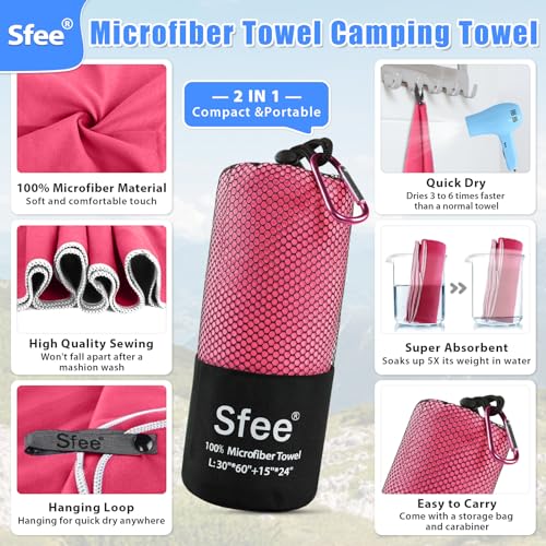 2 Pack Microfiber Travel Towel