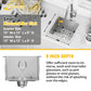 15x15In Stainless Steel Kitchen And Bar Sink