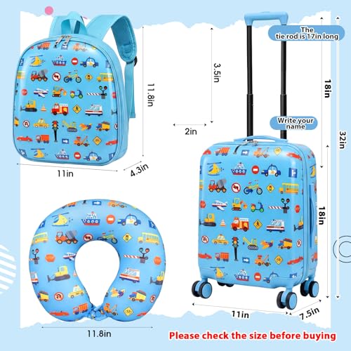4 Pcs Kids Luggage Set (4 Count)