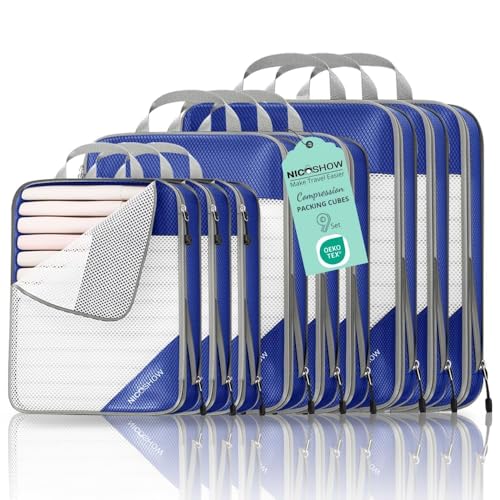 9 Set Compression Packing Cubes for Travel (9 Count)