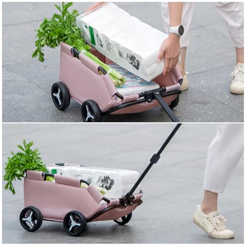 Dog Stroller 4 Wheels Folding Dog Cart Pet Stroller for Travelling Shopping Walking Playing for Small Dogs Cats