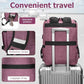 Vintage Backpack Travel Laptop Backpack with usb Charging Port for Women & Men College Backpack Fits 15.6 Inch Laptop Purple Brown