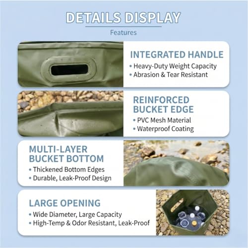 Portable Shower for Camping with 1500W Heater