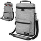 Insulated 2 Bottle Wine Bag Tote Leakproof Carrier Cooler Gift