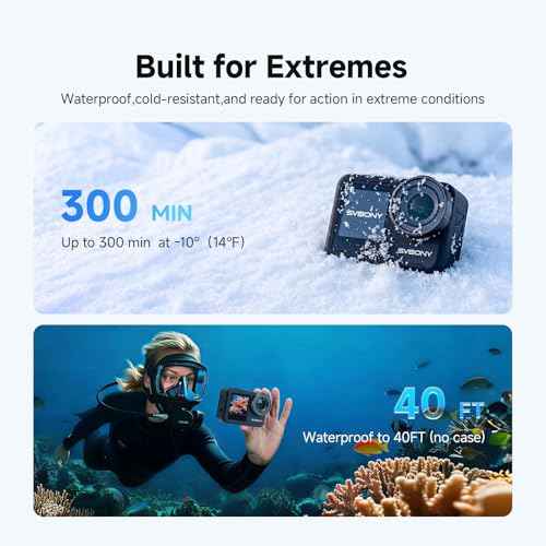 SVGo3 4K60FPS Underwater Camera Combo with 128GB U3 SD Card