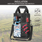 Insulated Wine Cooler Bag Leakproof 4 Bottle Tote Carrier