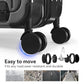 SOKOK Front Pocket Luggage Wide Handle with Spinner Wheels 24''