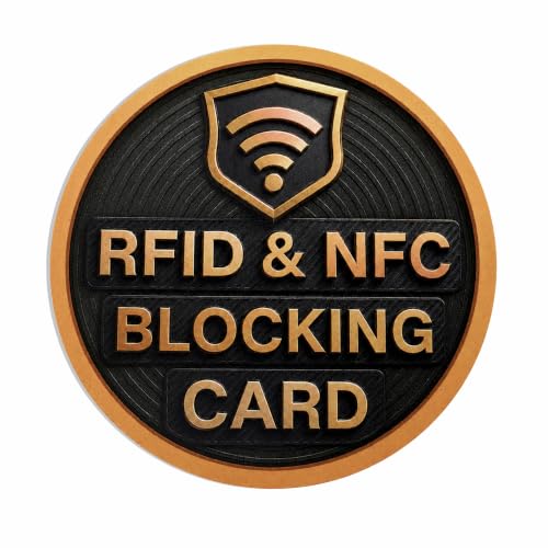 Round Shape RFID Blocking Card for Credit Debit ID Card