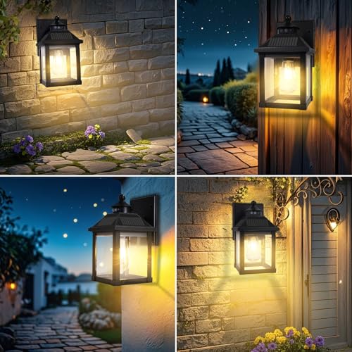 Solar Porch Lights with 3 Modes & Motion Sensor
