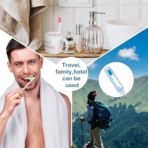 4 Pcs Travel Toothbrush Mini Foldable with Case