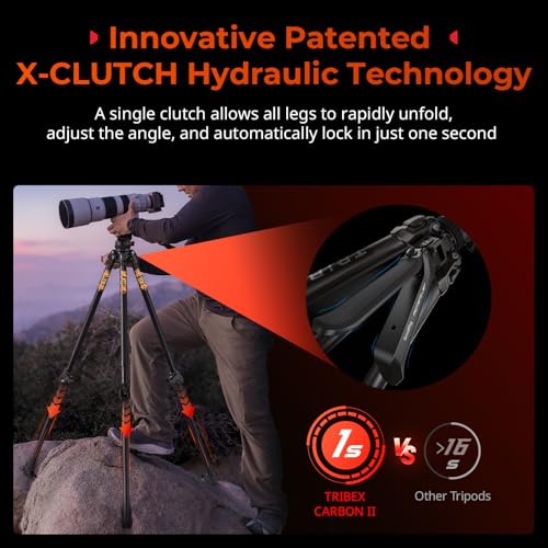 x Potato Jet Tribex Carbon II Hydraulic Carbon Fiber Tripod