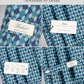 Folding Umbrella Real Wood Handle Kimono Navy Sea Blue