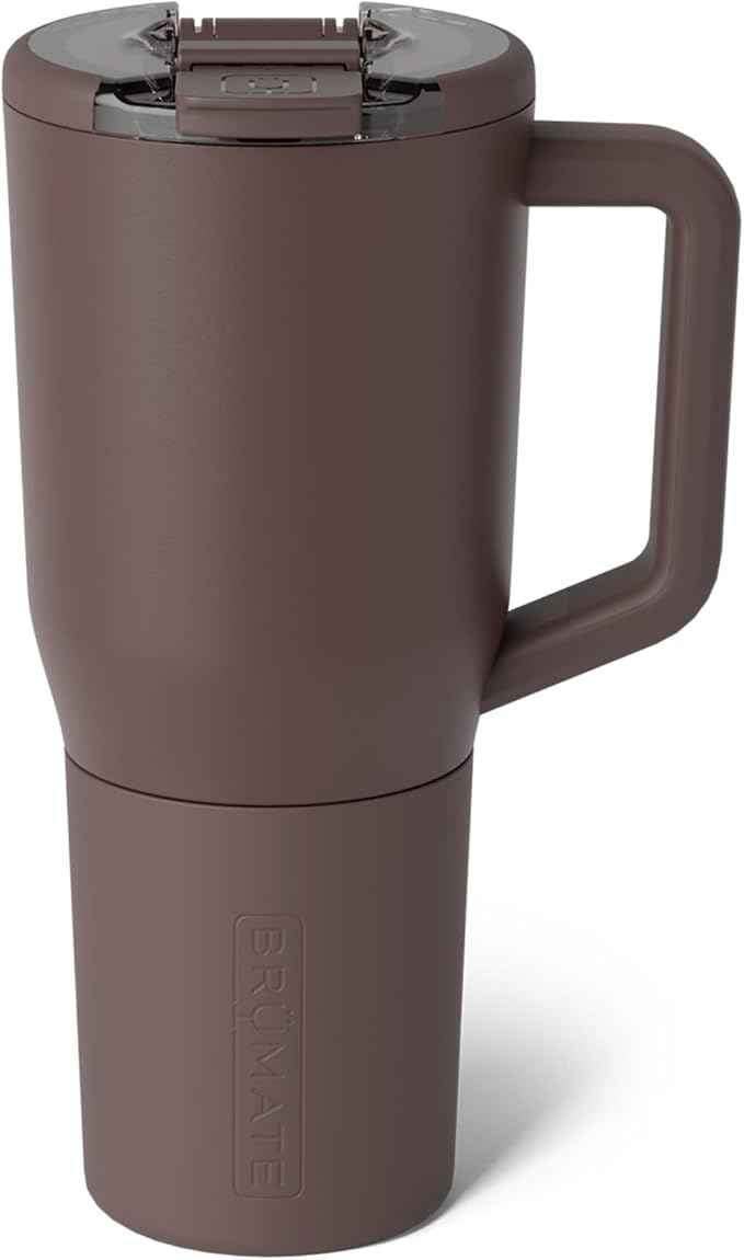 BrüMate Müv - 35oz 100% Leak Proof Insulated Coffee Mug with Handle & Lid - Stainless Steel Coffee Travel Mug - Double Walled Coffee Cup (Java)