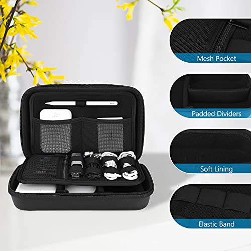 Hard Travel Electronic Organizer Case for MacBook Power Adapter Chargers Cables Power Bank Apple Magic Mouse Apple Pencil USB Flash Disk SD Card Small Portable Accessories Bag