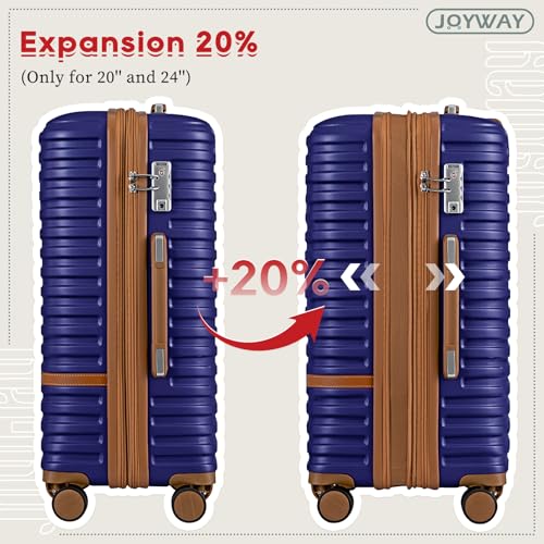 Expandable 24 Inch Luggage with Spinner Wheels