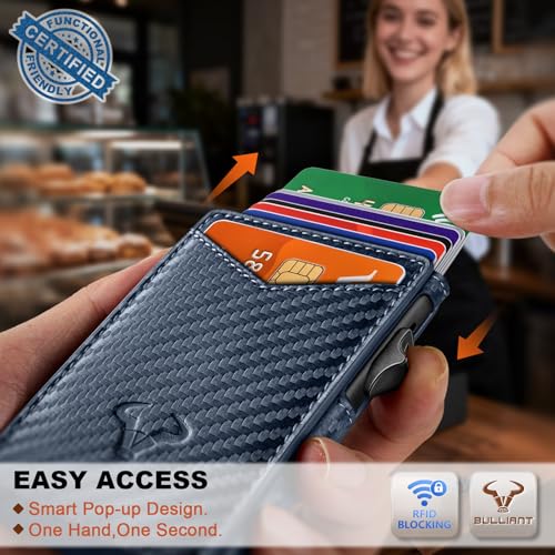 Men Slim Magnetic Leather Wallet Metal Case Money Clip 9 Cards