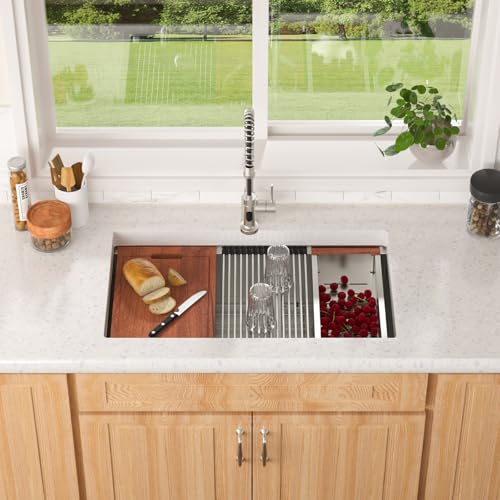 30 Inch Kitchen Sink Double Bowl Workstation Kitchen Sinks Low Divide Double Bowl 60