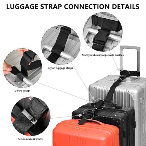 4 Pack Luggage Connector Straps
